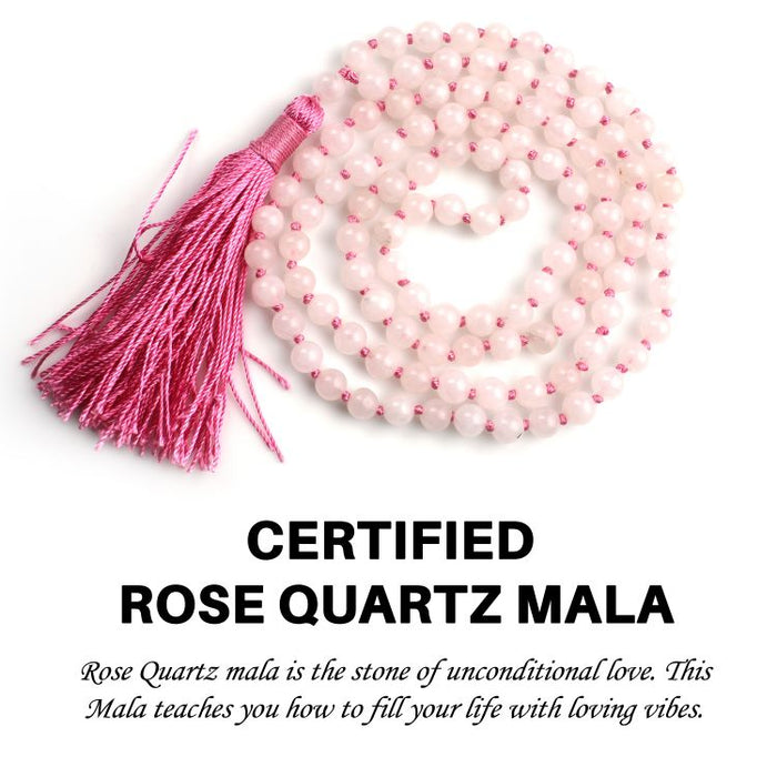 Rose Quartz Mala 8MM