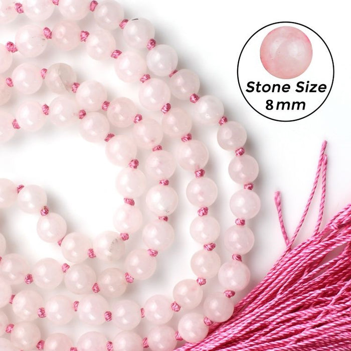 Rose Quartz Mala 8MM